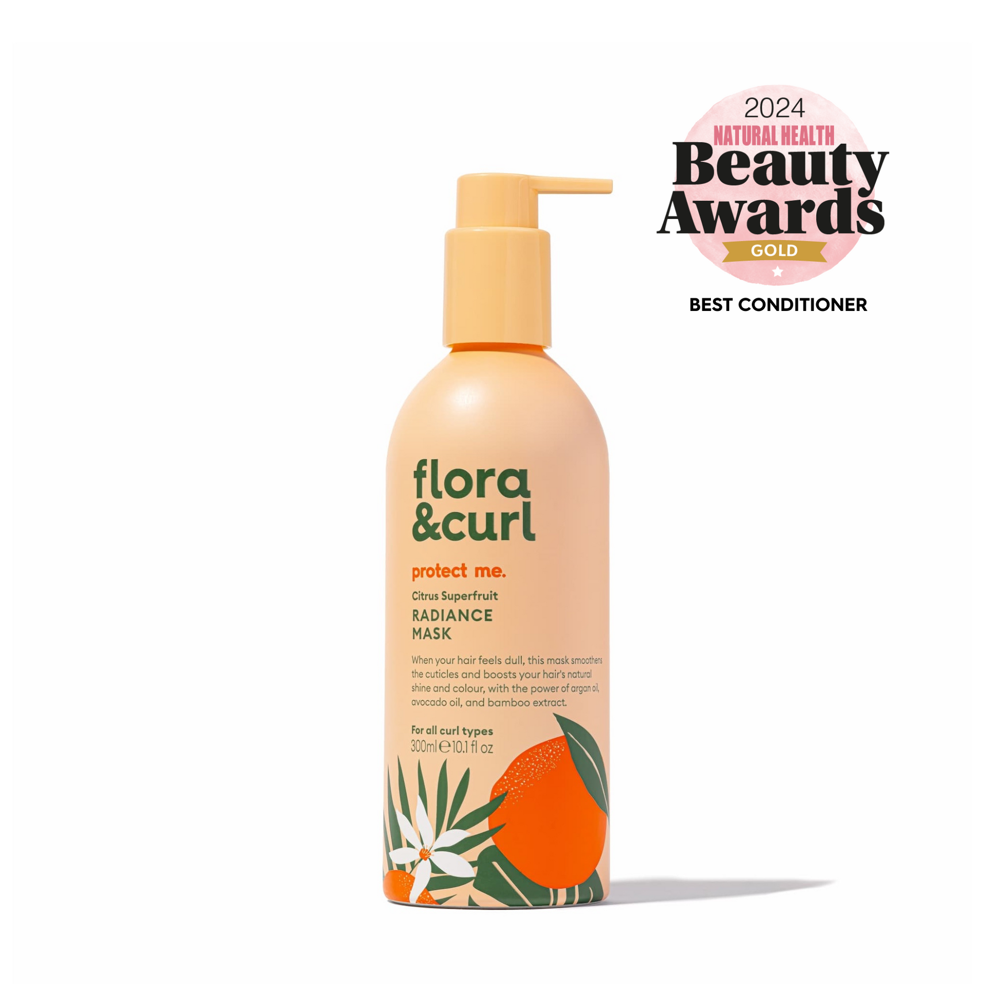 Flora & Curl Citrus Superfruit Radiance Mask kosteuttava hoitonaamio
